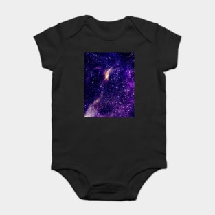 Ultra violet purple abstract galaxy Baby Bodysuit